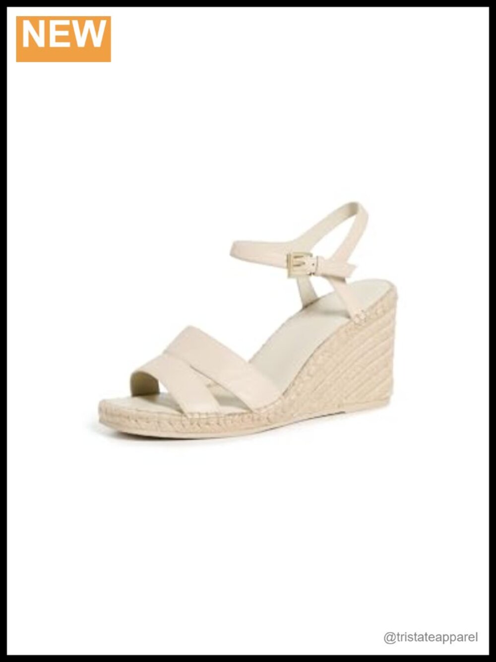Leather Espadrille Wedge Sandals Braided Jute Slingback with Buckle